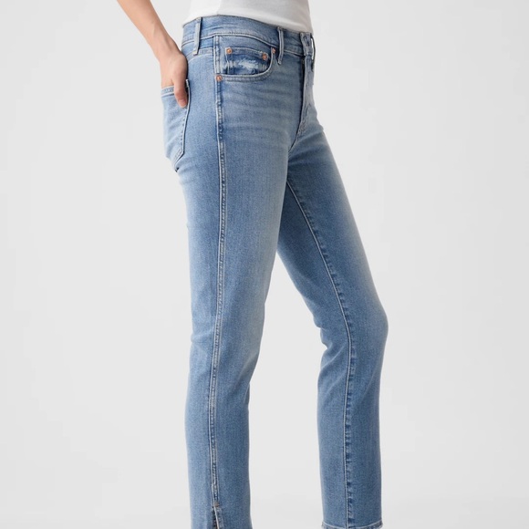 Gap Mid-Rise Split Hem Vintage Slim Jeans, Size 10Short - Picture 3 of 6